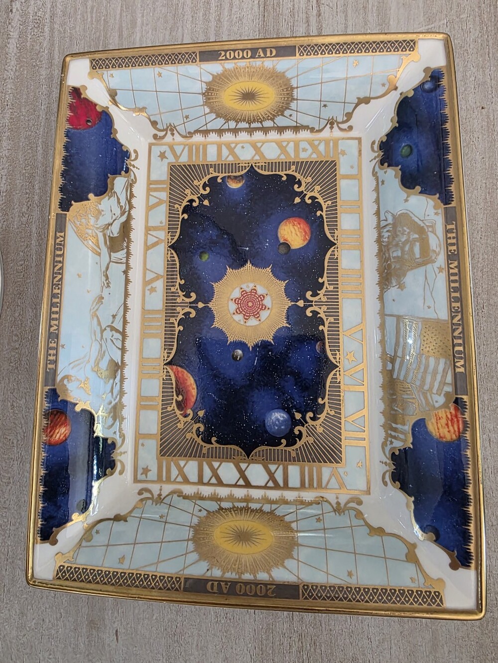 ROYAL WORCESTER 2000 AD THE MILLENNIUM COLLECTION TRAY FINE BONE CHINA ENGLAND